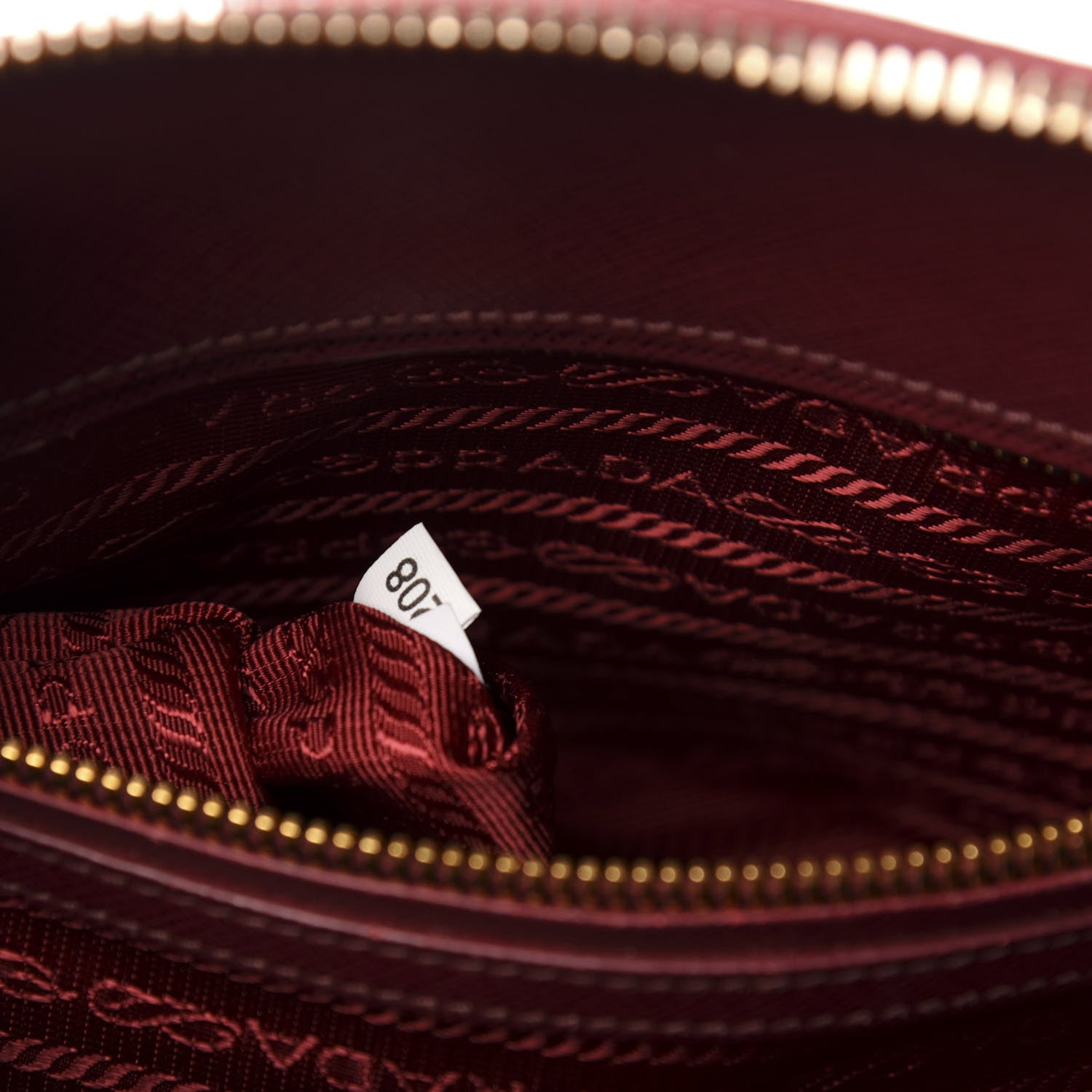 Prada Saffiano Lux Medium Promenade Tote Cherry 8 of 13