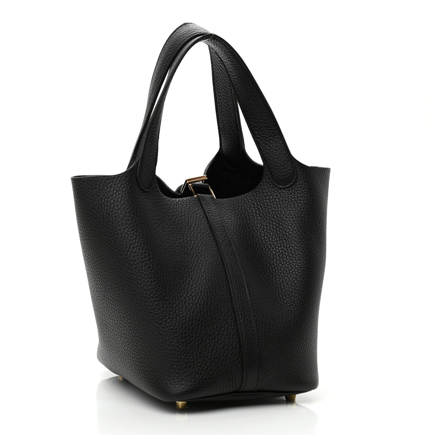 Taurillon Clemence Picotin Lock 18 PM Black