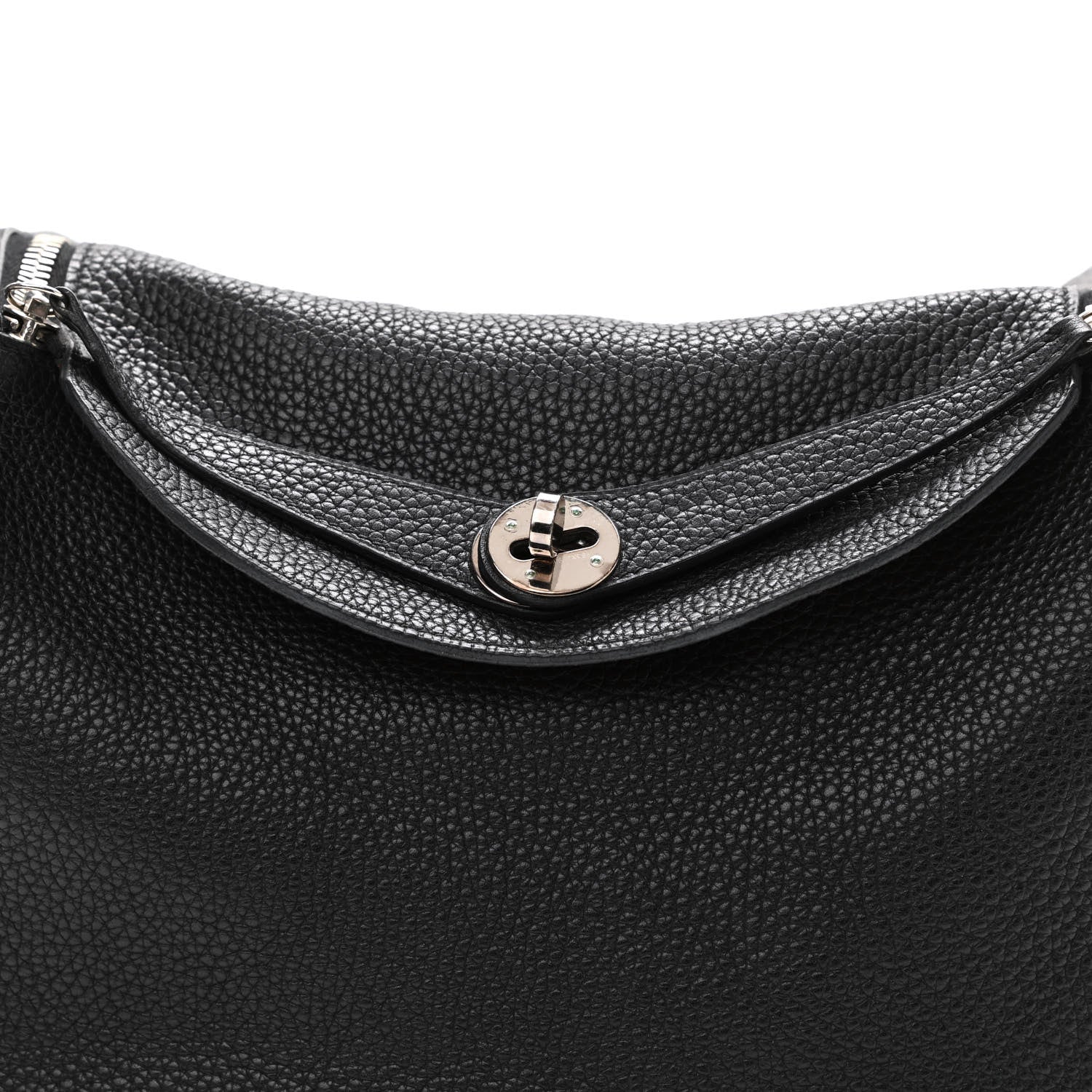 Hermes Taurillon Clemence Verso Lindy 30 Black Toffee 8 of 20