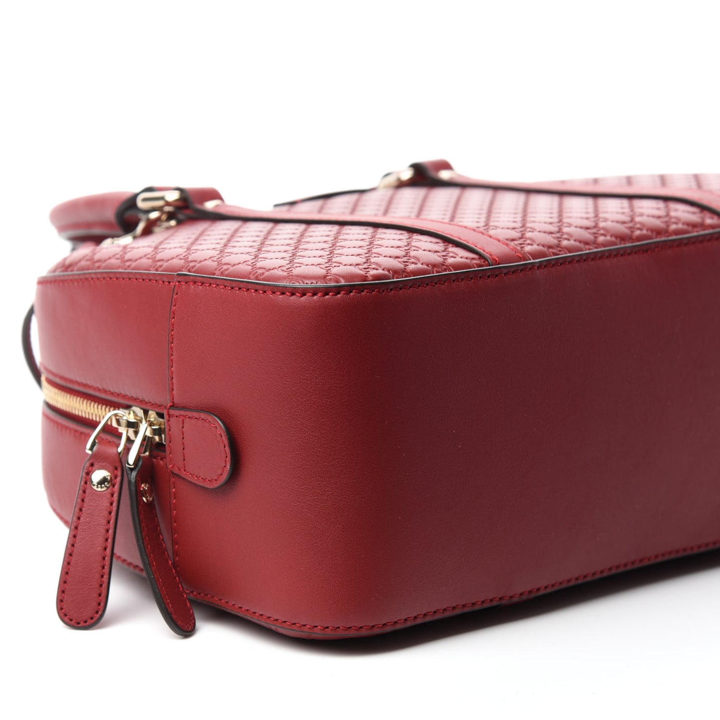 Soft Microguccissima Medium Crossbody Bag Rosso