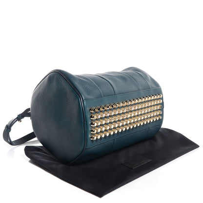 Alexander Wang Pebbled Lambskin Rocco Dark Argon w Pale Gold Hardware 4 of 8
