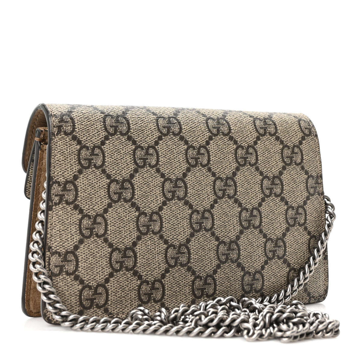 GG Supreme Monogram Super Mini Dionysus Shoulder Bag Taupe
