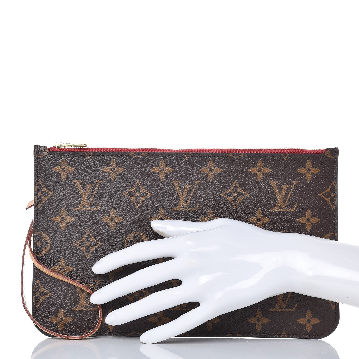 Louis Vuitton Monogram Neverfull MM GM Pochette Cherry 2 of 7