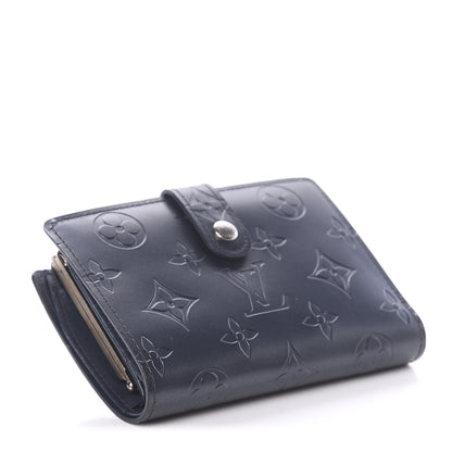 Louis Vuitton Mat Monogram French Purse Wallet Blue 3 of 5