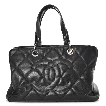 Chanel Soft Caviar Quilted CC Timeless Tote Black 1 of 9