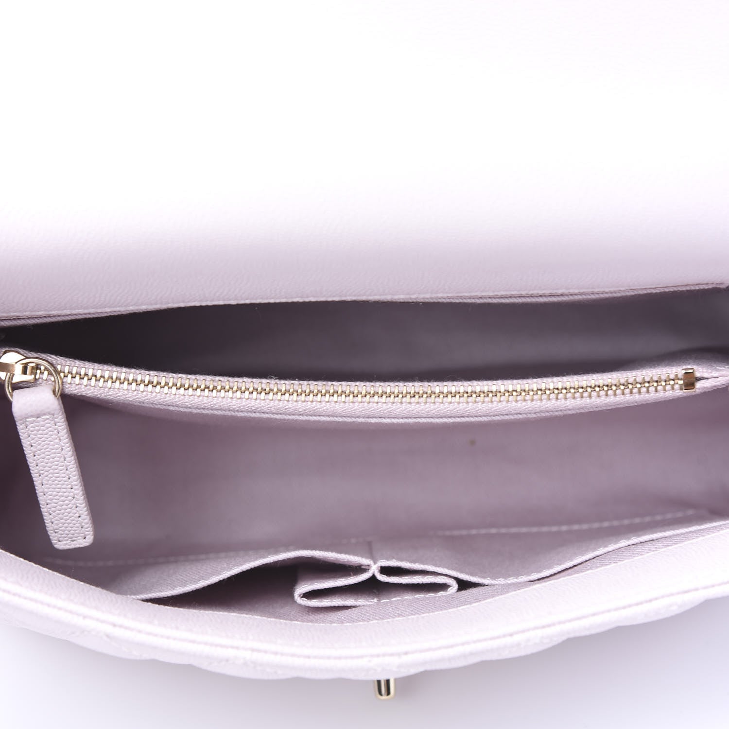 Chanel Caviar Quilted Small Coco Handle Flap Lilas Lilac 4 of 10