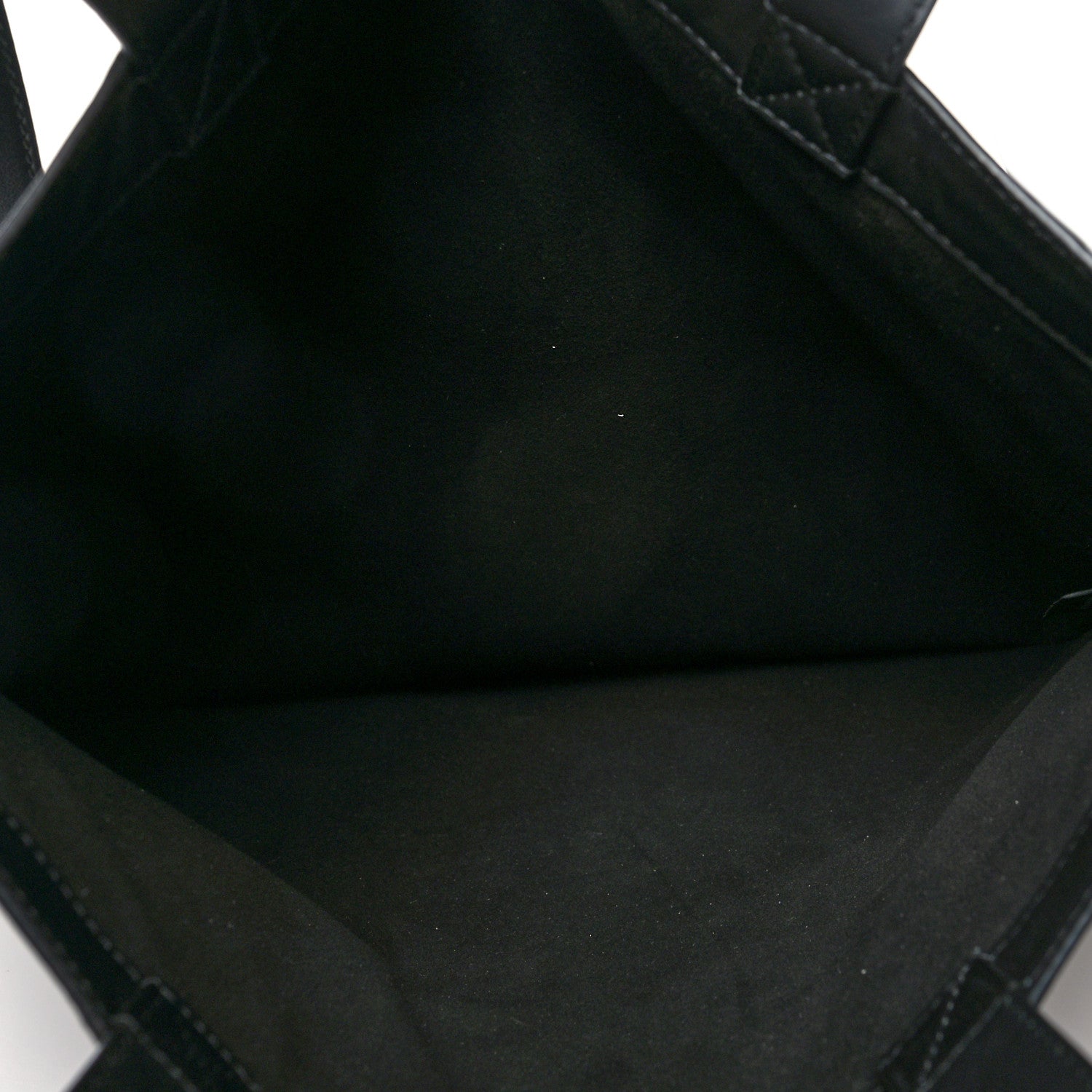 Fendi Vitello Grace Light Logo Fendi Pack Flat Shopping Tote Black 4 of 13
