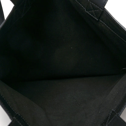 Fendi Vitello Grace Light Logo Fendi Pack Flat Shopping Tote Black 4 of 13