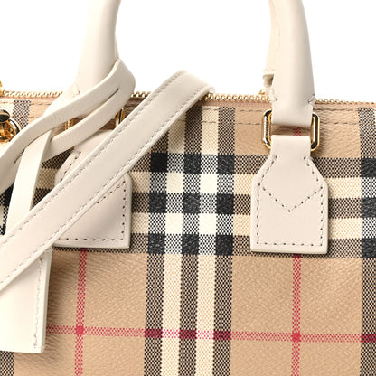 Burberry Vintage Check Mini Bowling Bag Soap Beige 8 of 10