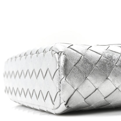 Bottega Veneta Laminated Nappa Intrecciato Bang Bang Vanity Case Silver 10 of 10