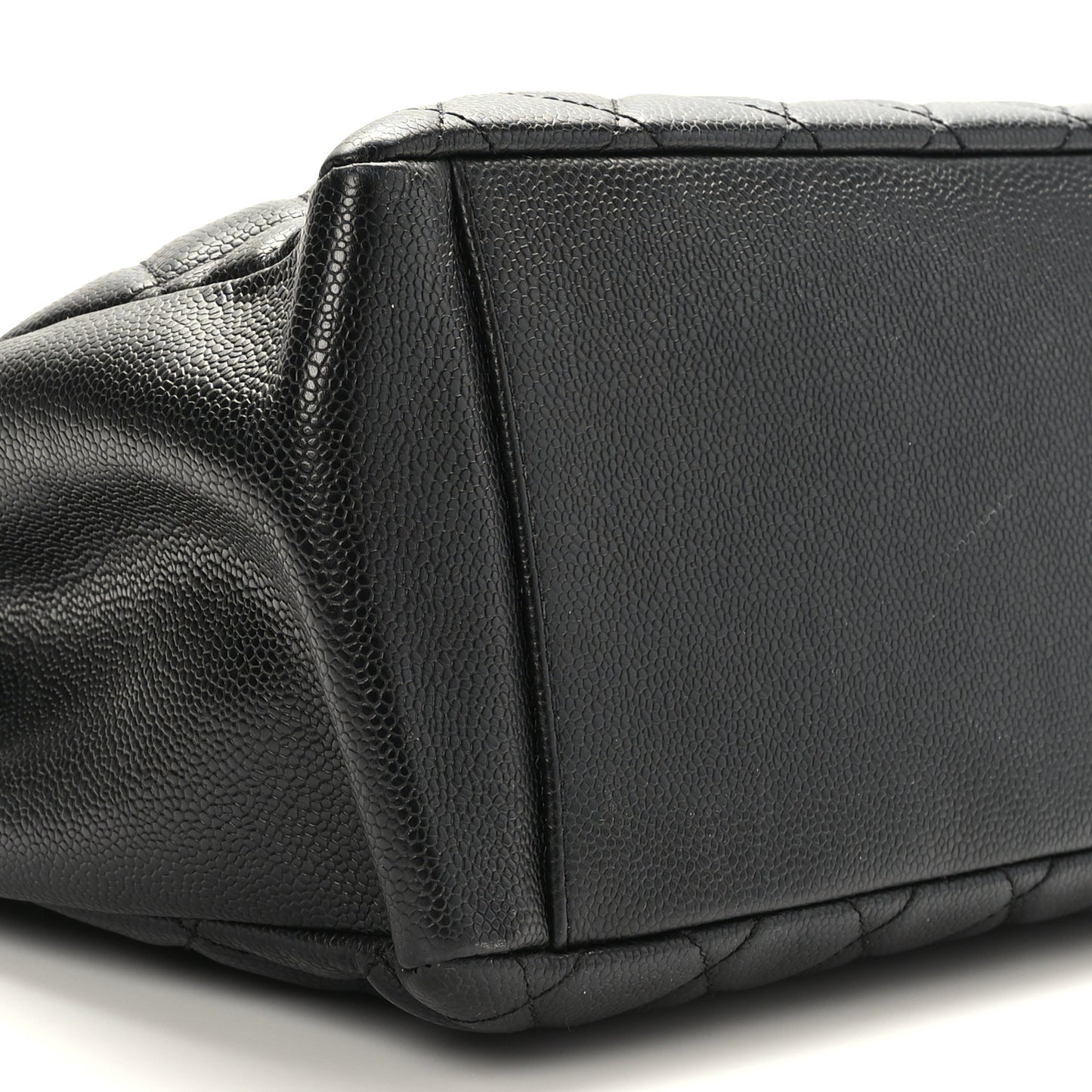 Caviar Quilted Grand Shopping Tote GST Black
