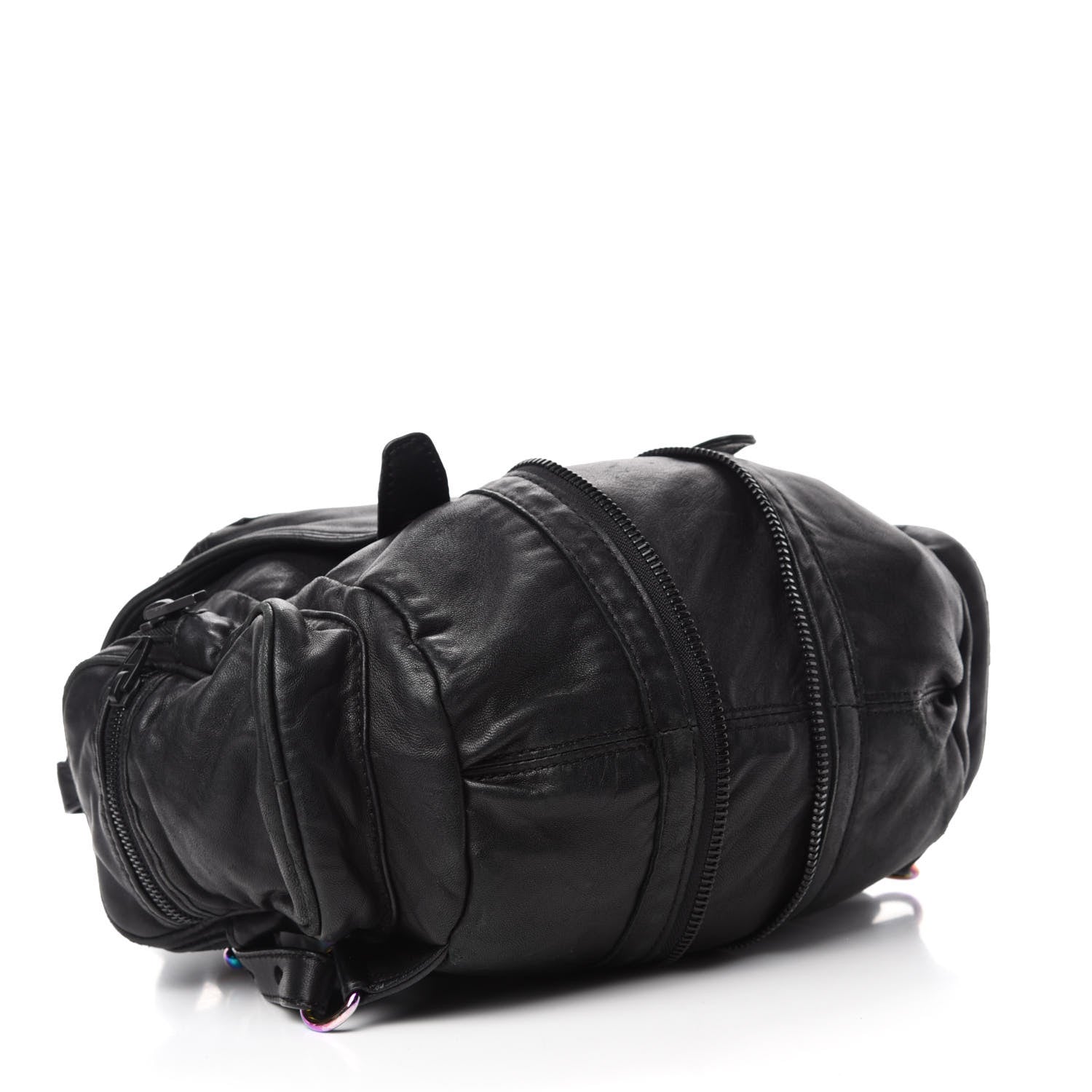 Alexander Wang Lambskin Mini Marti Backpack Washed Black Rhodium Hardware 4 of 9