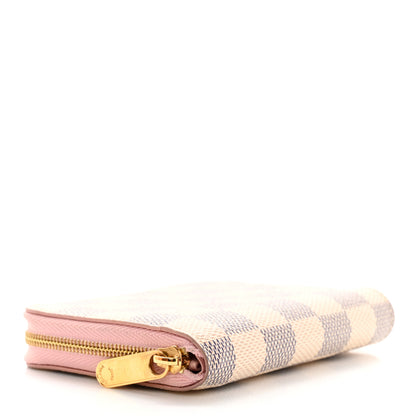Louis Vuitton Damier Azur Zippy Coin Purse Rose Ballerine 4 of 7