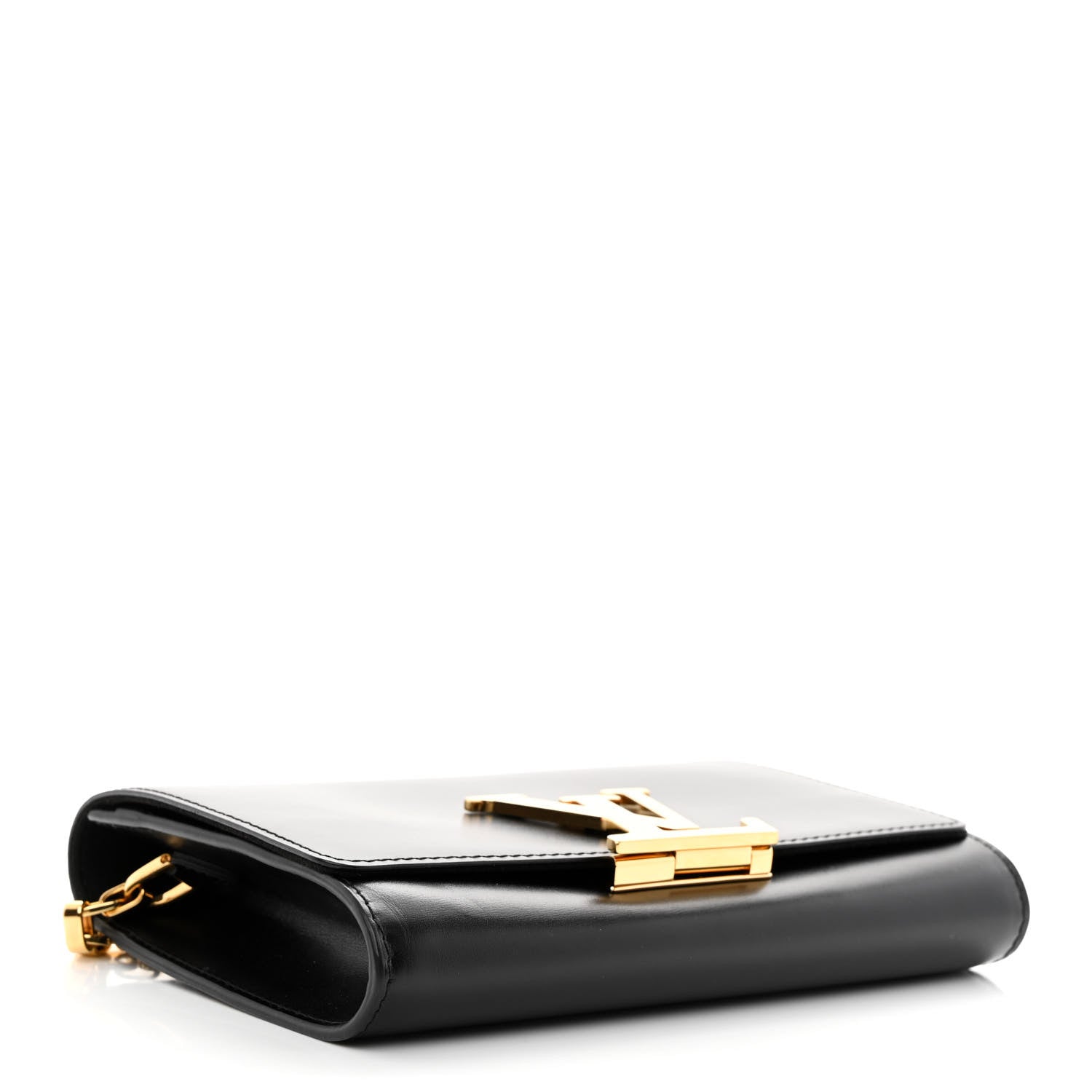 Louis Vuitton Calfskin Chain Louise GM Black 4 of 14