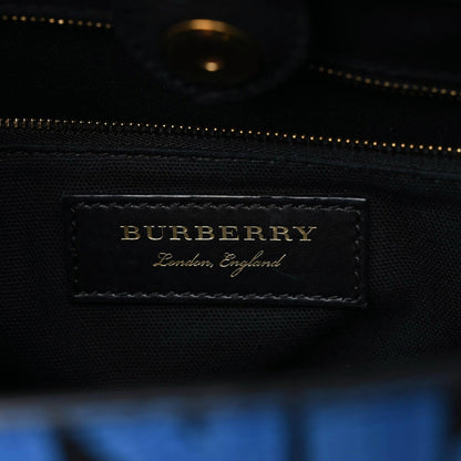 Burberry Grainy Calfskin Graffiti Print Medium Banner Tote Black 7 of 19