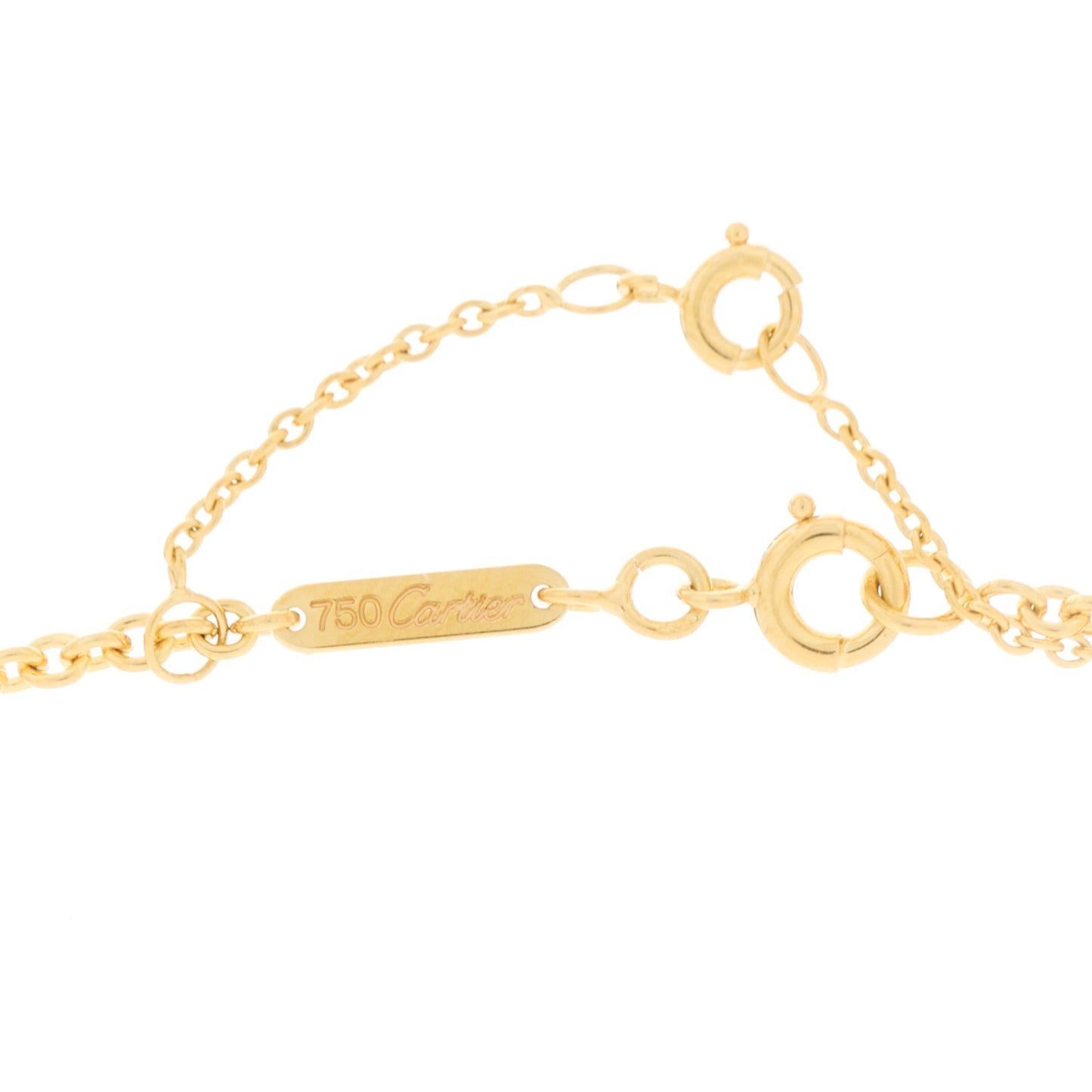 18K Pink Yellow White Gold Baby Trinity Pendant Necklace