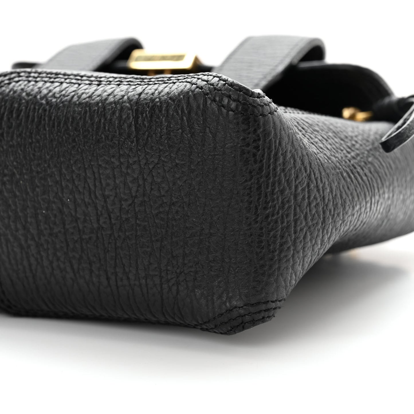 Textured Calfskin Mini Pashli Satchel Black