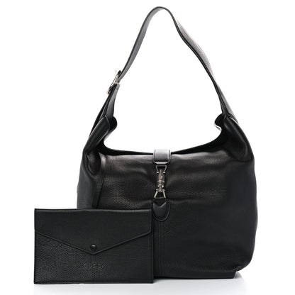 Gucci Amour Grane Calfskin Medium Jackie 1961 Crossbody Bag Black 3 of 10