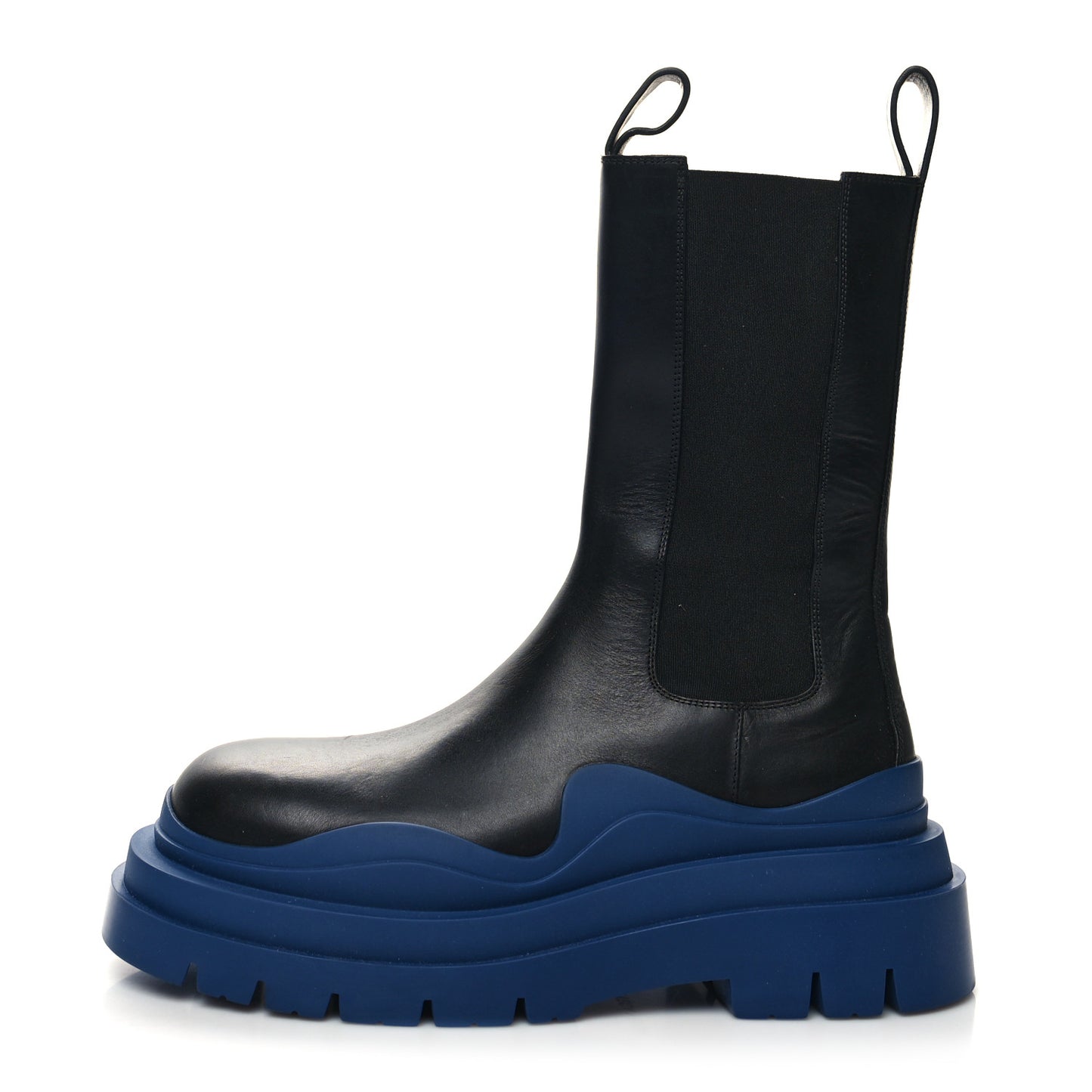 Calfskin Womens The Tire Chelsea Boots 40 Black Blue