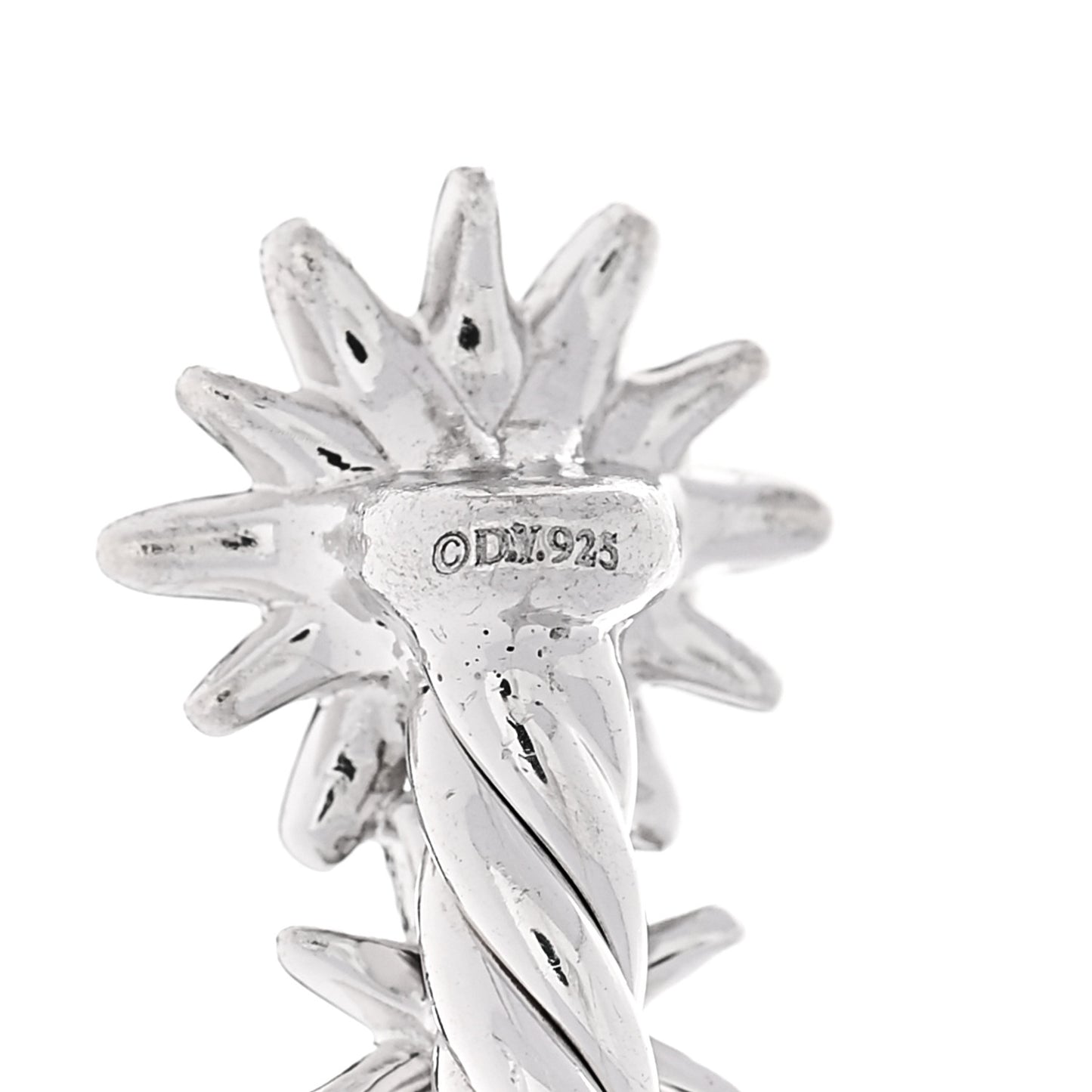 Sterling Silver Diamond Petite Starburst Cable Bracelet