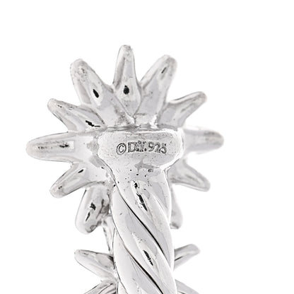 David Yurman Sterling Silver Diamond Petite Starburst Cable Bracelet 3 of 4
