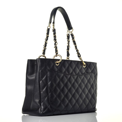Chanel Caviar Quilted Grand Shopping Tote GST Black 3 of 9