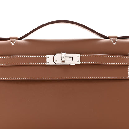 Hermes Swift Kelly Pochette Clutch Gold 8 of 11