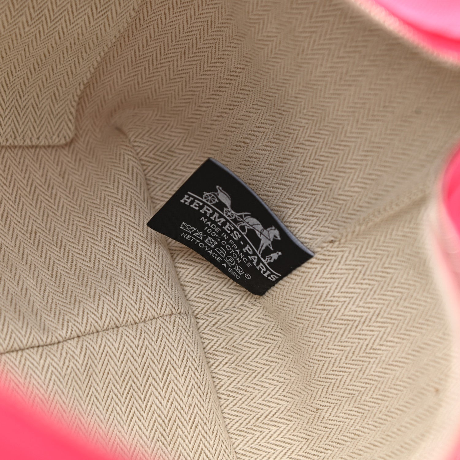 Hermes Canvas Large Bride-A-Brac Pouch Hibiscus 6 of 7