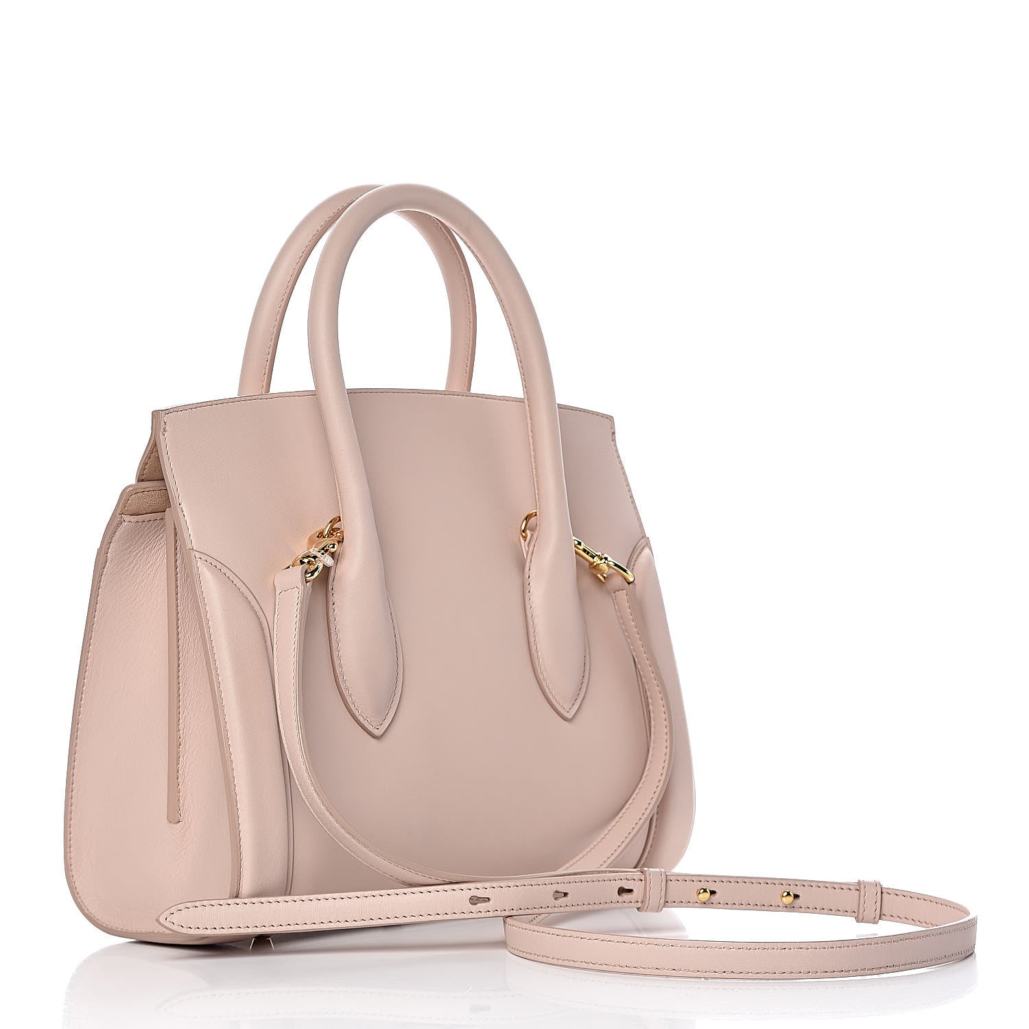 Alexander McQueen Sweet Calfskin Small Heroine 30 Nude 3 of 10