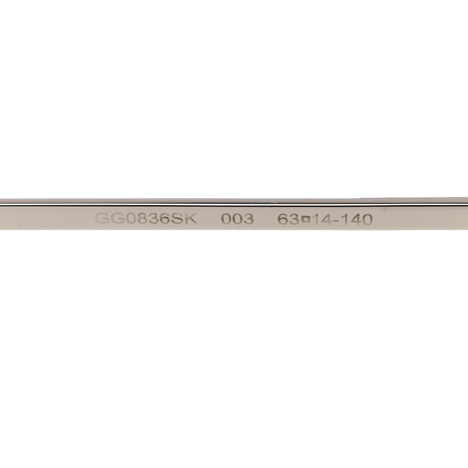Gucci Aviator Sunglasses GG0836SK Silver 5 of 8