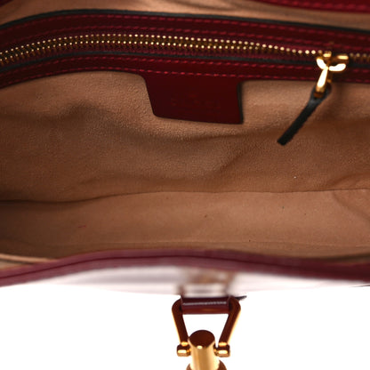 Gucci Boarded Dyana Lux Calfskin Small Jackie 1961 Hobo New Cherry Red 5 of 16