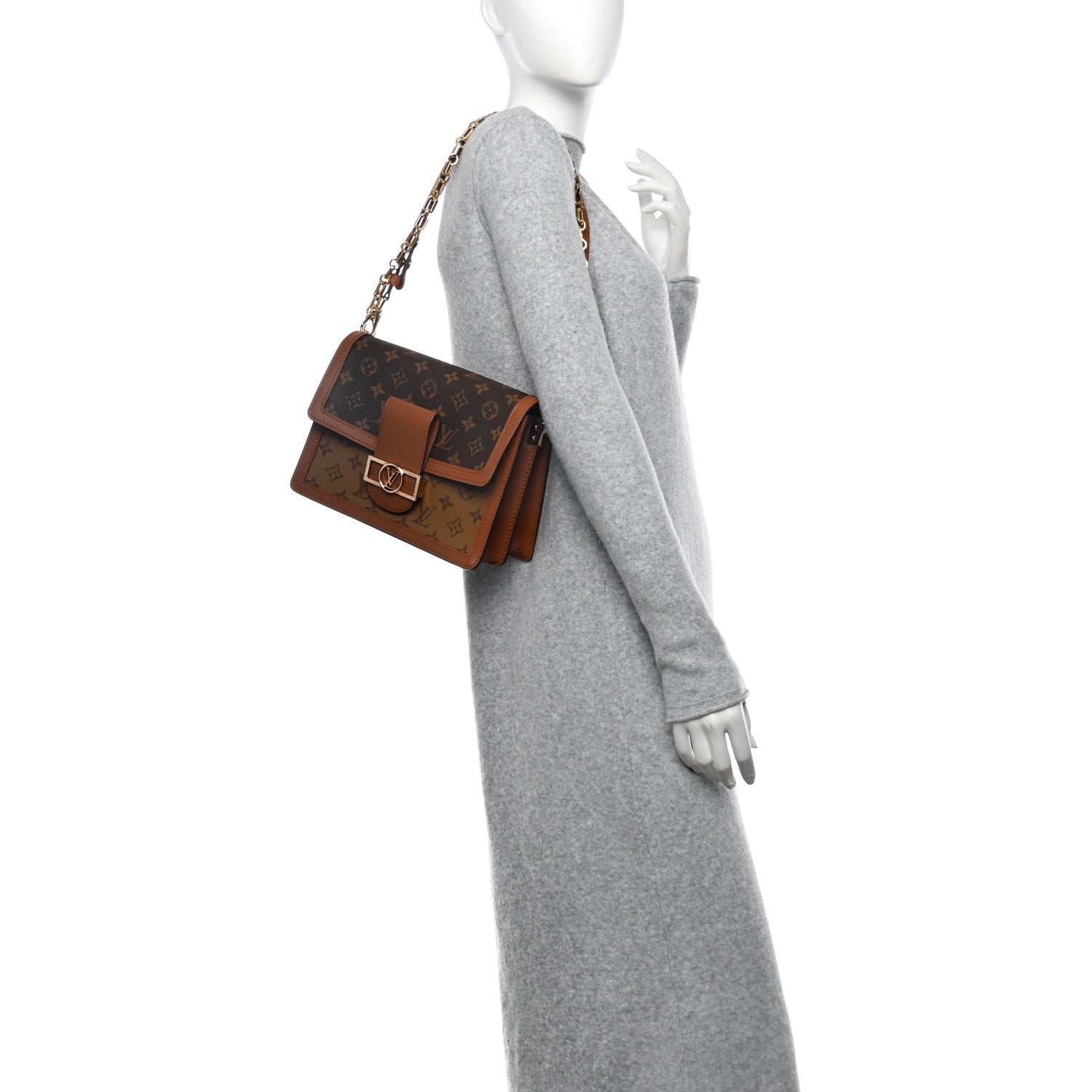 Louis Vuitton Reverse Monogram Dauphine MM 2 of 9