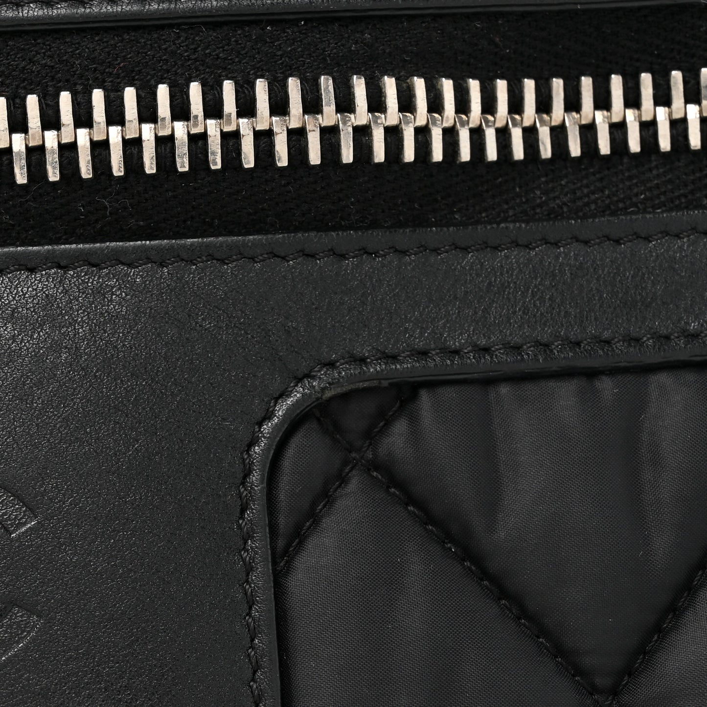 Nylon Quilted Large Coco Cocoon Tote Black