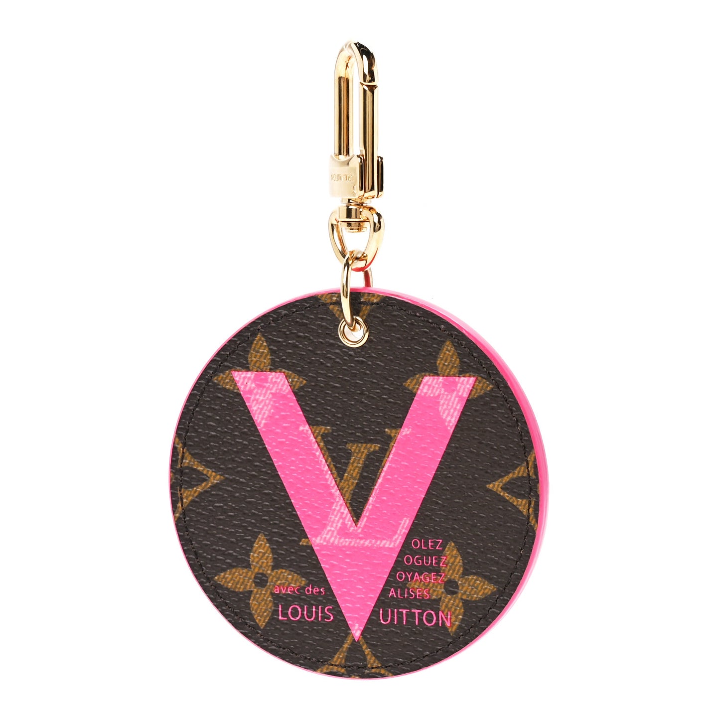 Monogram Illustre V Bag Charm Key Ring Grenade