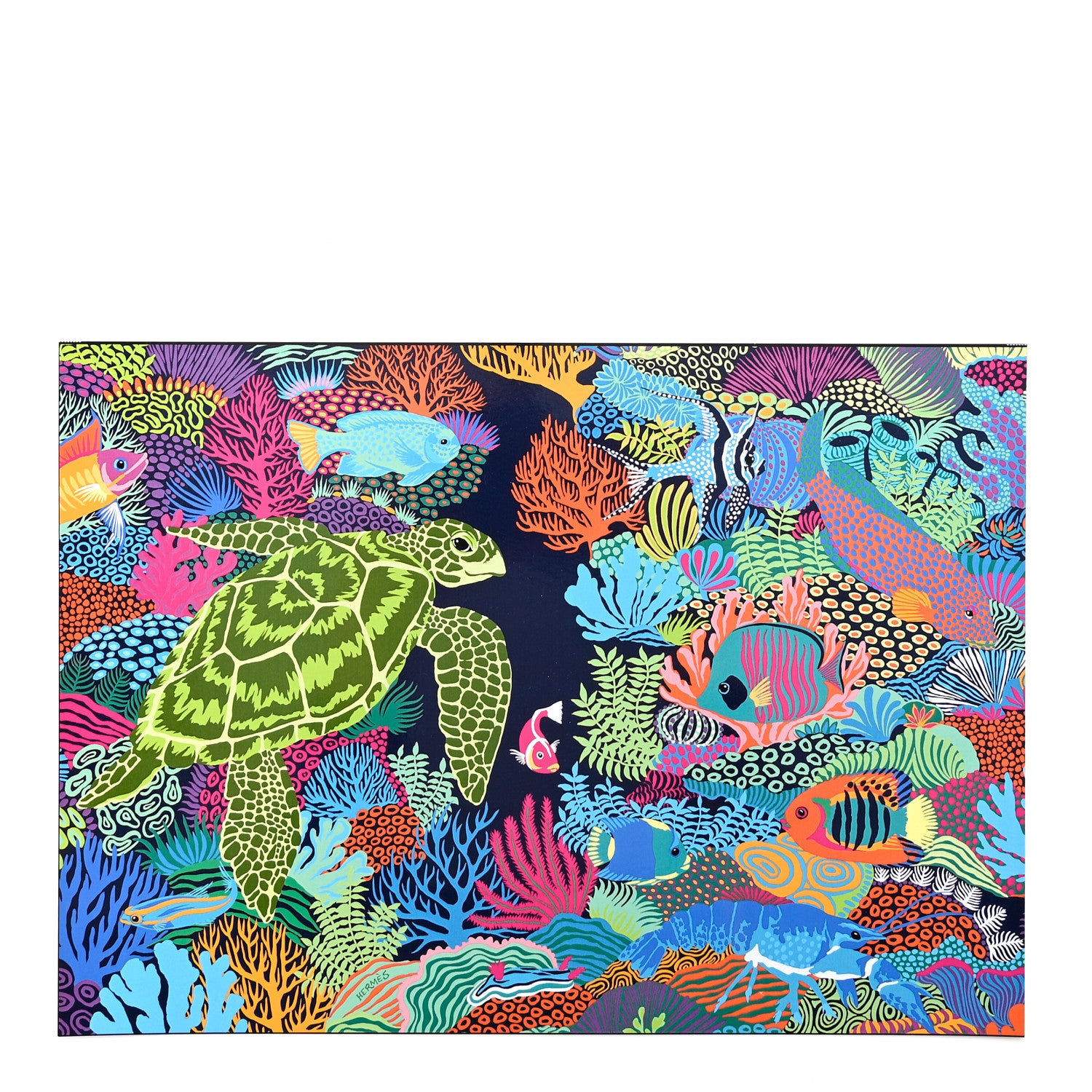 Hermes Wood Paper Printed Under the Waves Puzzles Set of 3 Multicolore 5 of 7