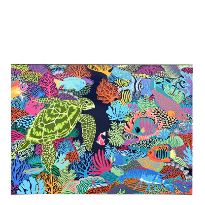 Hermes Wood Paper Printed Under the Waves Puzzles Set of 3 Multicolore 5 of 7