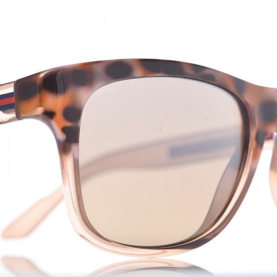 GG Bio-Based Frame Rectangle Web Sunglasses 3709/S Havana