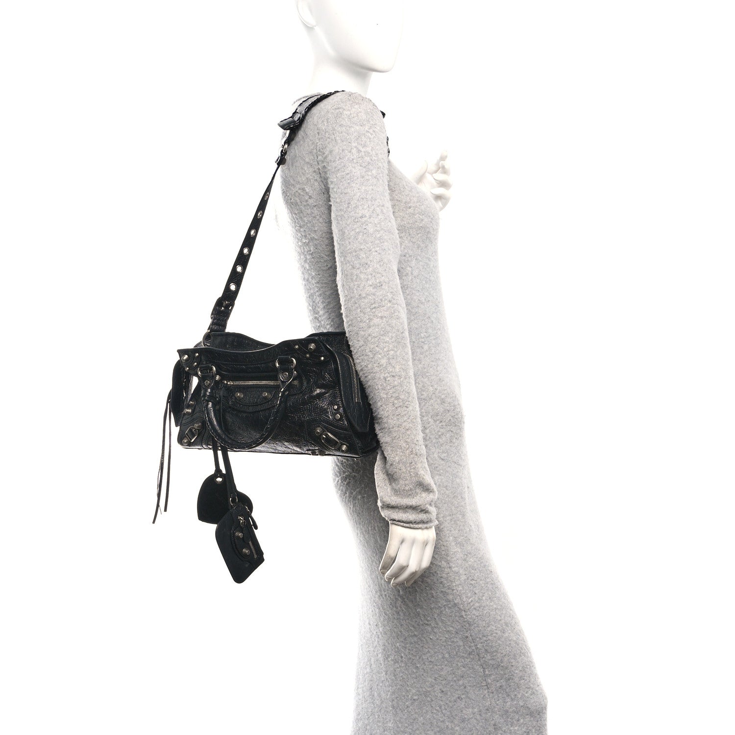 Balenciaga Agneau Arena Small Neo Cagole City Handbag Black 2 of 11