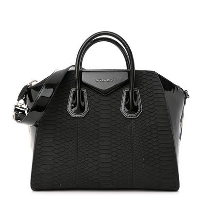 Givenchy Snakeskin Patent Mini Antigona Black 1 of 14