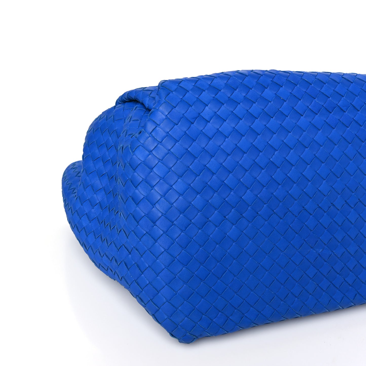 Nappa Intrecciato Parachute Bag Signal Blue