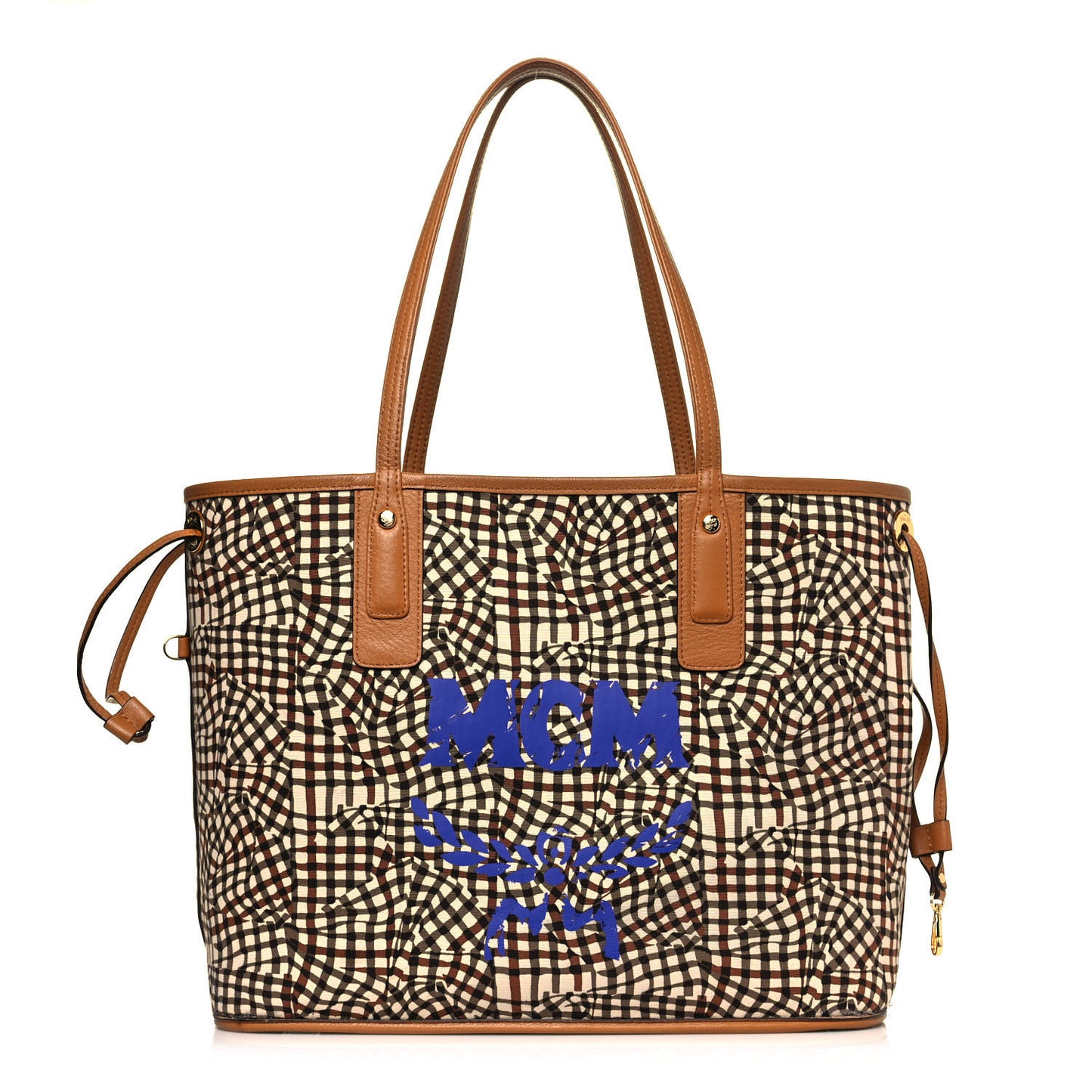 Visetos Medium Liz Reversible Shopper Tote Cognac