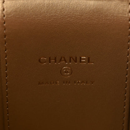 Chanel Patent Quilted Pearl Crush Mini Vanity Case With Chain Neon Pink 6 of 11