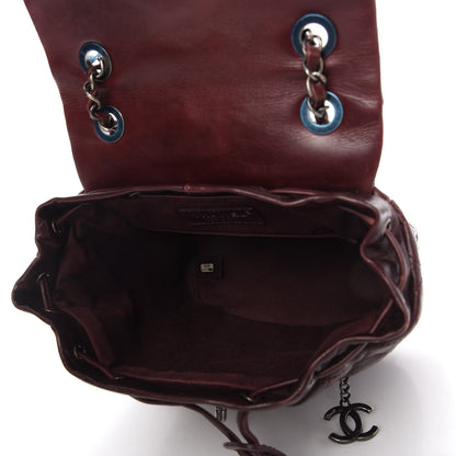 Chanel Glazed Calfskin Quilted Small Salzburg Backpack Burgundy 5 of 10