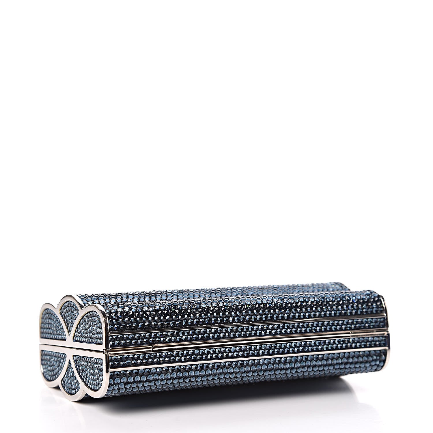 Judith Leiber Swarovski Crystal Clutch Dark Blue 4 of 12