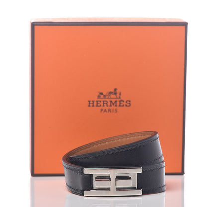 Hermes Box Drag Double Tour Bracelet T1 Black 6 of 6