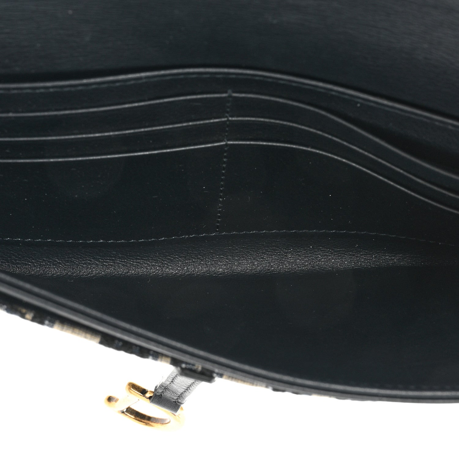Christian Dior Oblique Saddle Chain Long Wallet Blue 7 of 13