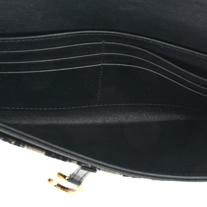 Christian Dior Oblique Saddle Chain Long Wallet Blue 7 of 13
