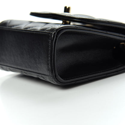 Chanel Lambskin Quilted Mini Trendy CC Chain Wallet Black 7 of 11
