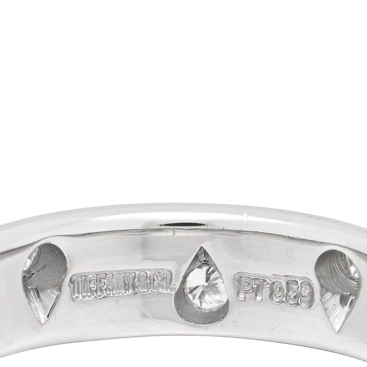 Tiffany Platinum Diamond 4mm Etoile Band Ring 49 5 4 of 4