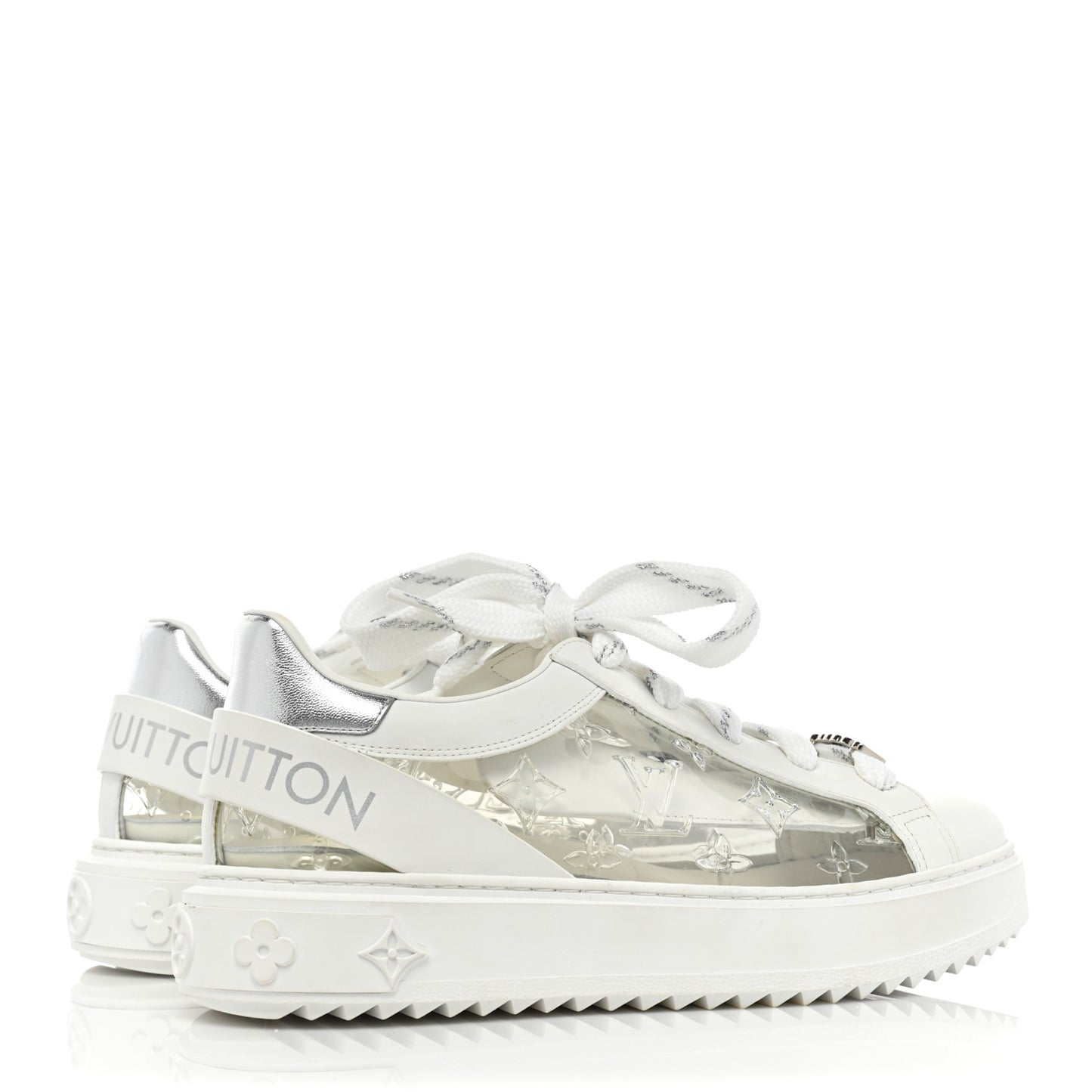 Monogram PVC Time Out Sneakers 39 Silver